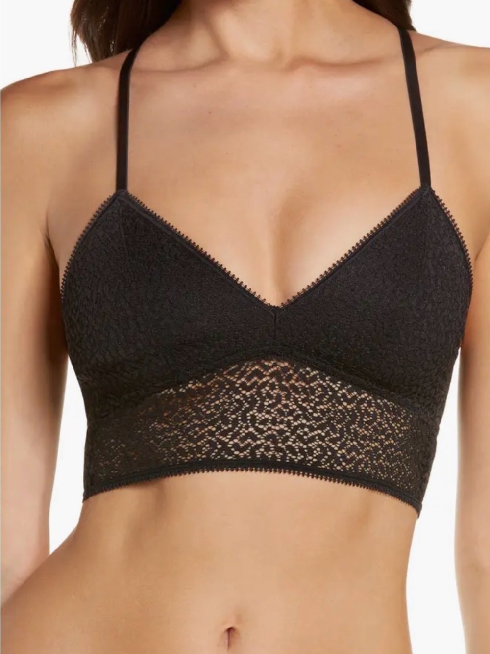 DKNY Modern Lace Longline Bralette